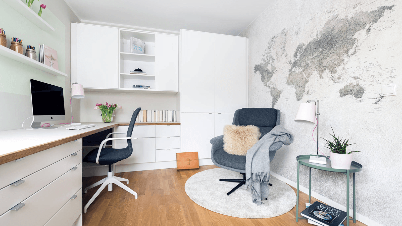 Scandinavian Home Office Corner