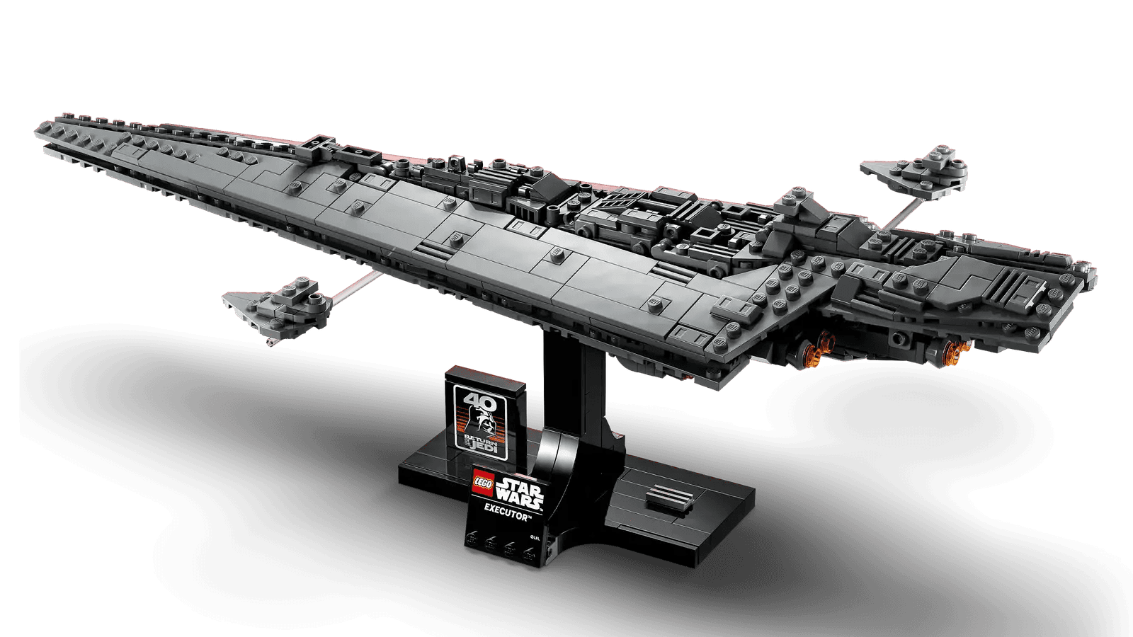 LEGO® Executor Super Star Destroyer™ (sett 75356) - Executor sett skrått ovenfra, Brikkenerd