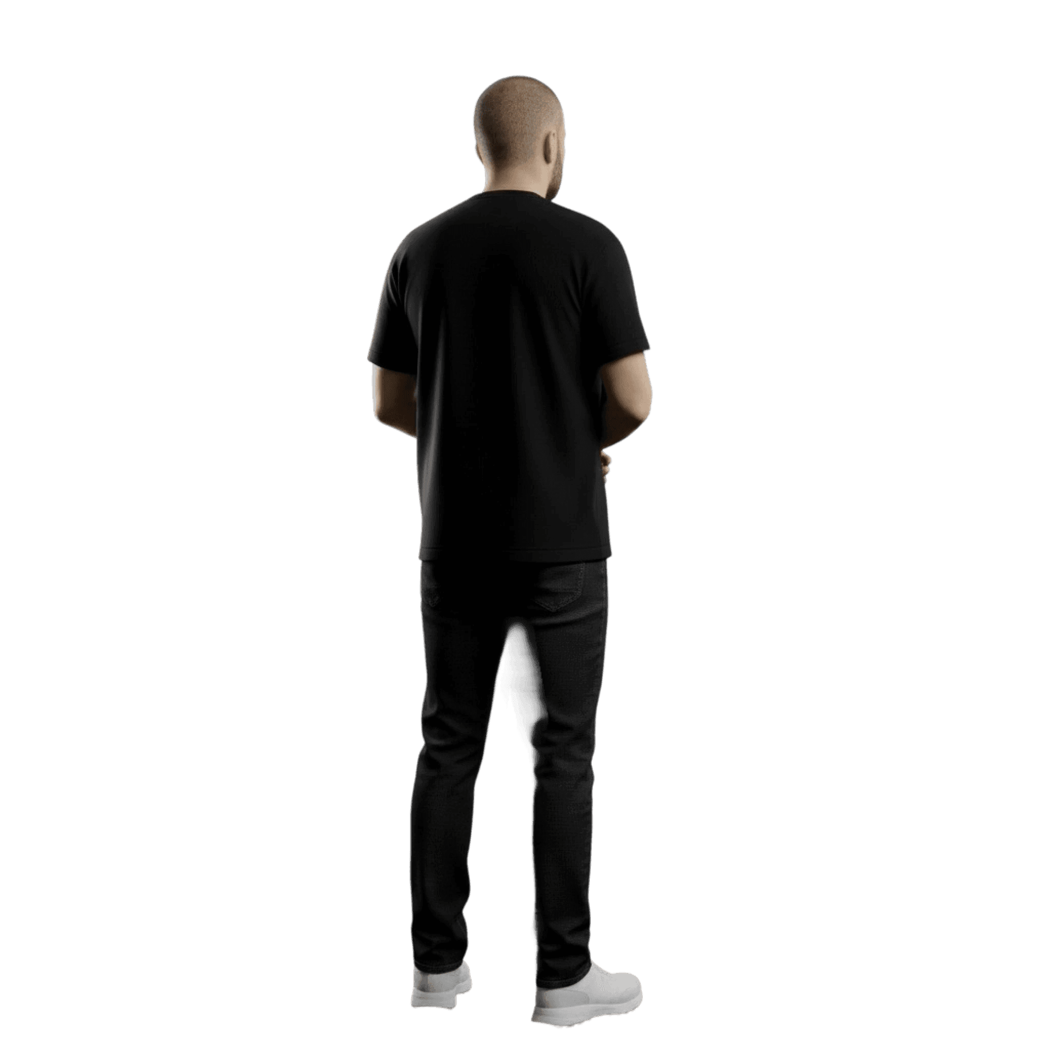 Senior UX designer standing with crossed arms in a studio workspace, reflecting experience in product design, design systems, and UX leadership.