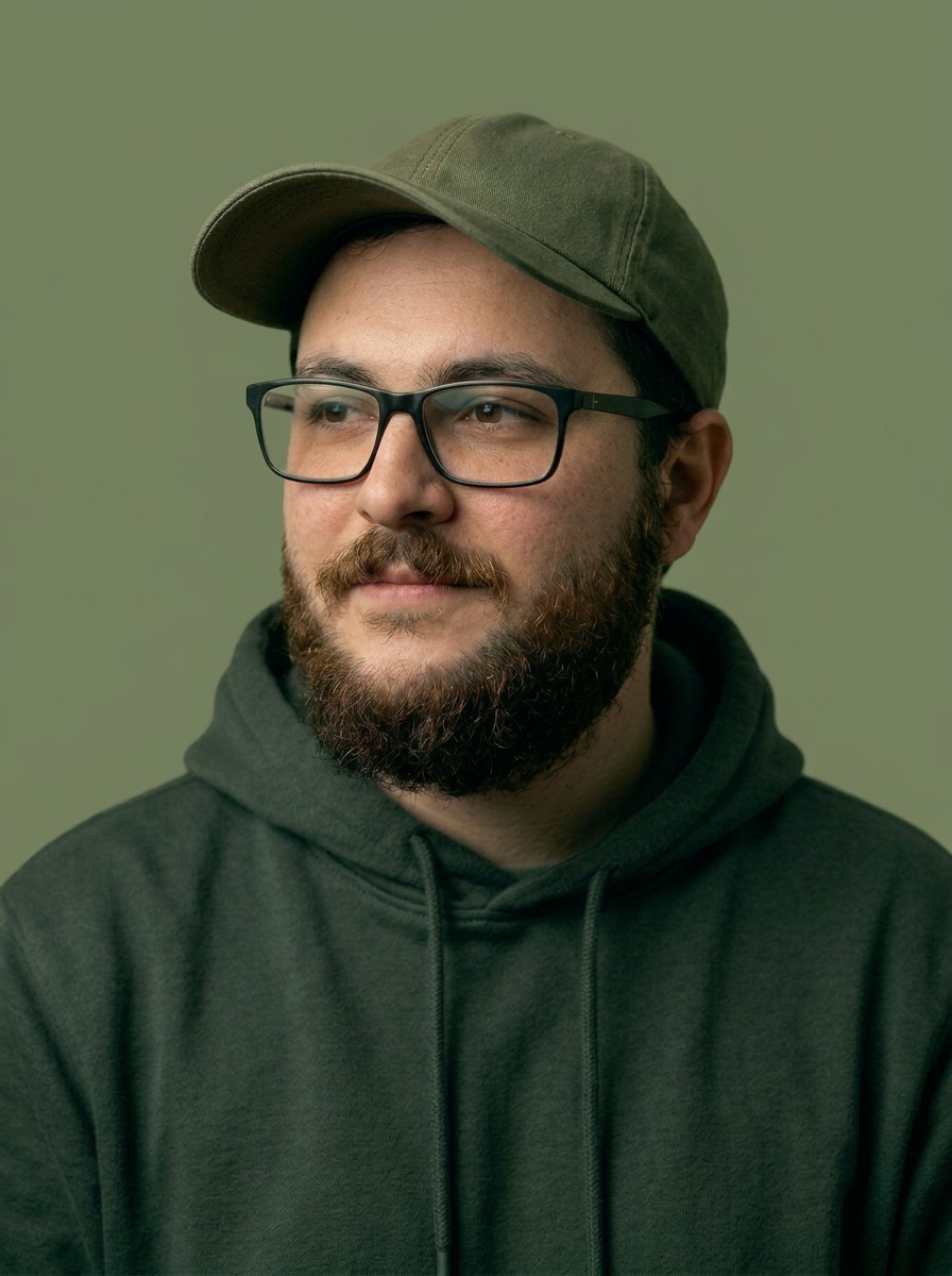 Razvan Vezeteu, Senior Illustrator at WeGrow. Portrait photo.