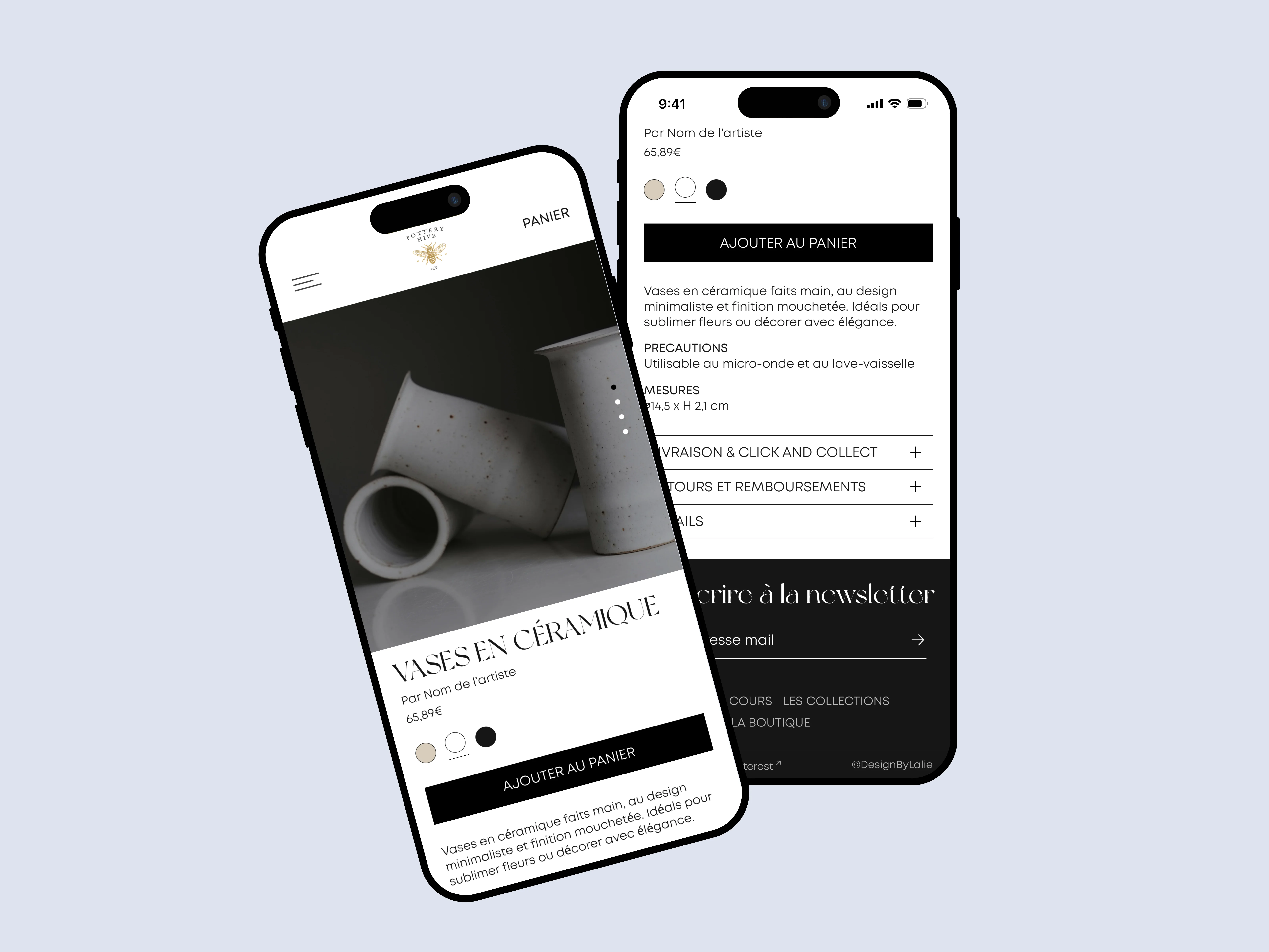Visuels Mobile des interfaces