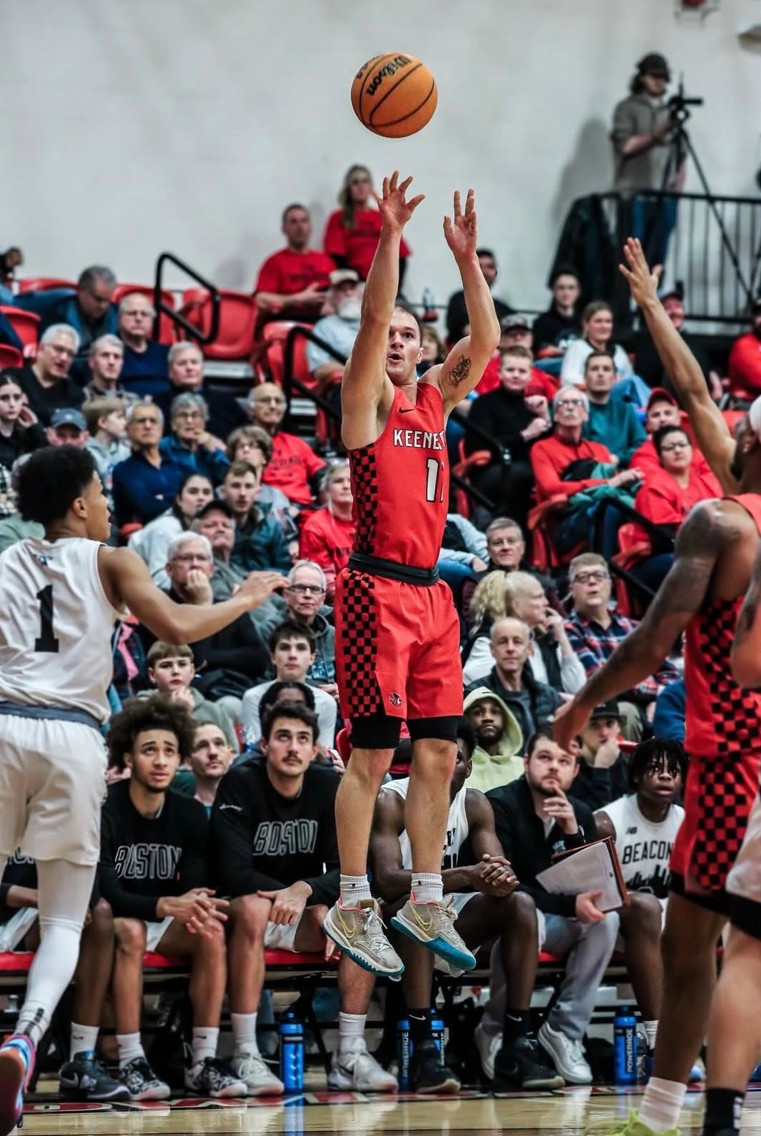 Spencer Aronson competing during his basketball career