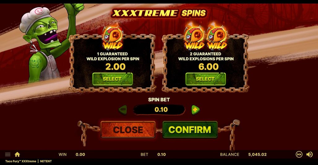 Taco Fury XXXtreme - capture officielle NetEnt