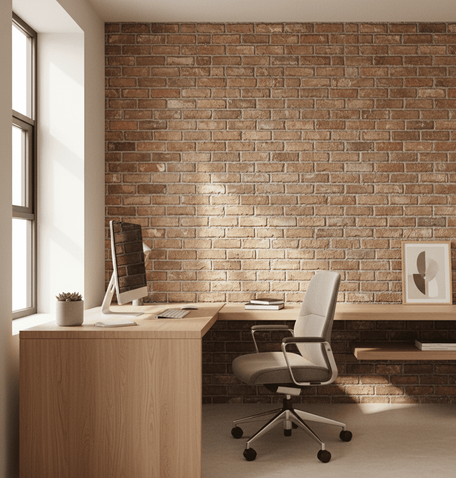 Brick Walls in Home Offices