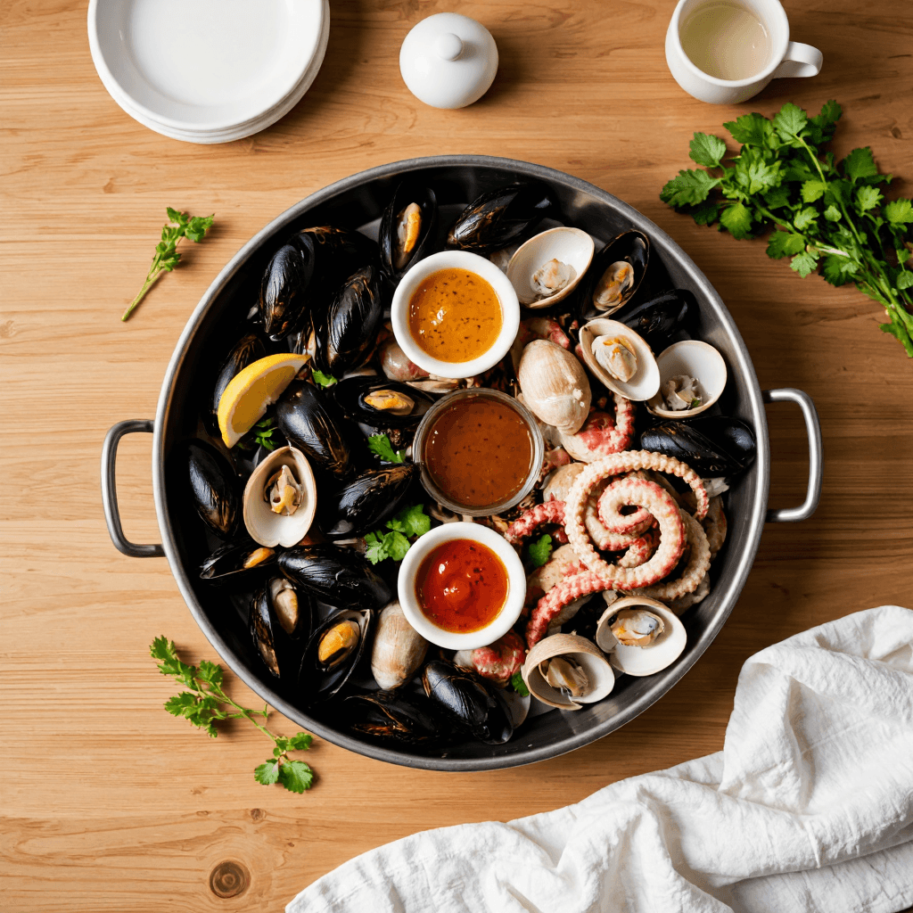 product photography of seafood platter