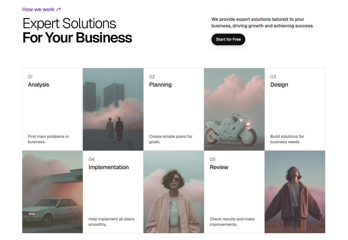 Framer How it Works Section Component