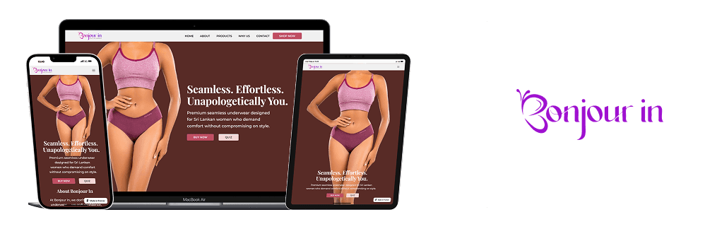 Bonjour In website