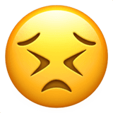 Anxious face emoji