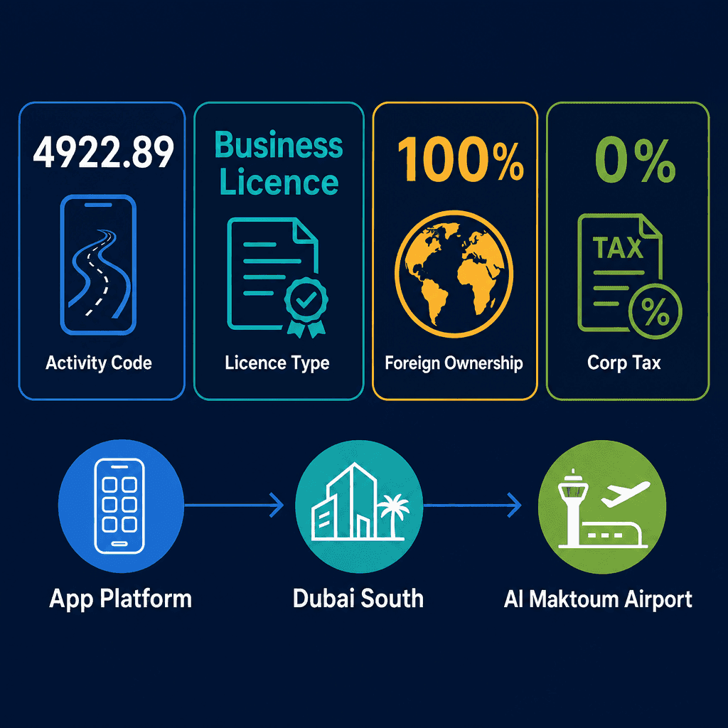 Infographic: Smart App Transport Services Business License in Dubai: Cost and Requirements