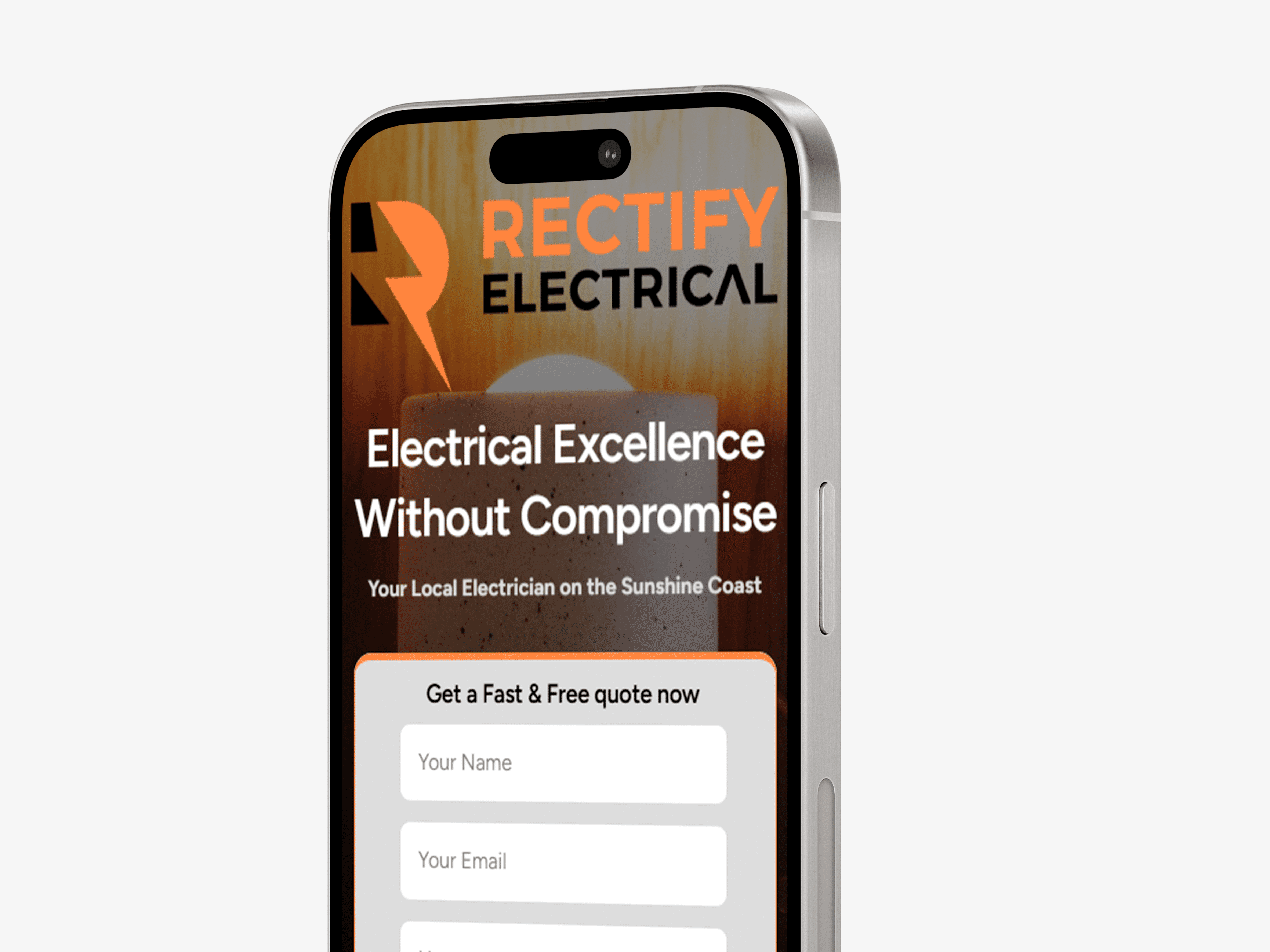 Rectify Landing Page