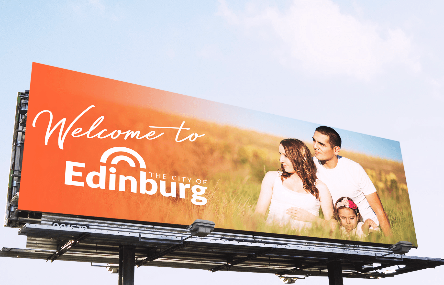 Billboard for the city of Edinburg