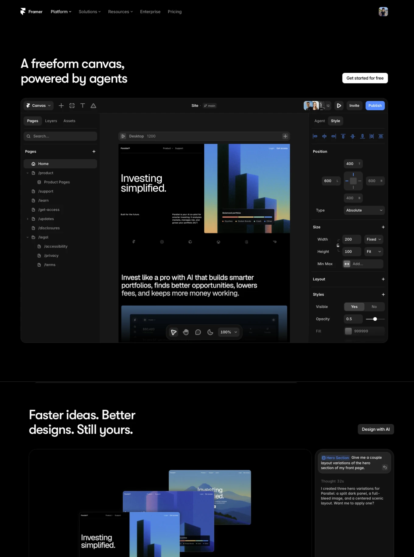 Tempate site web