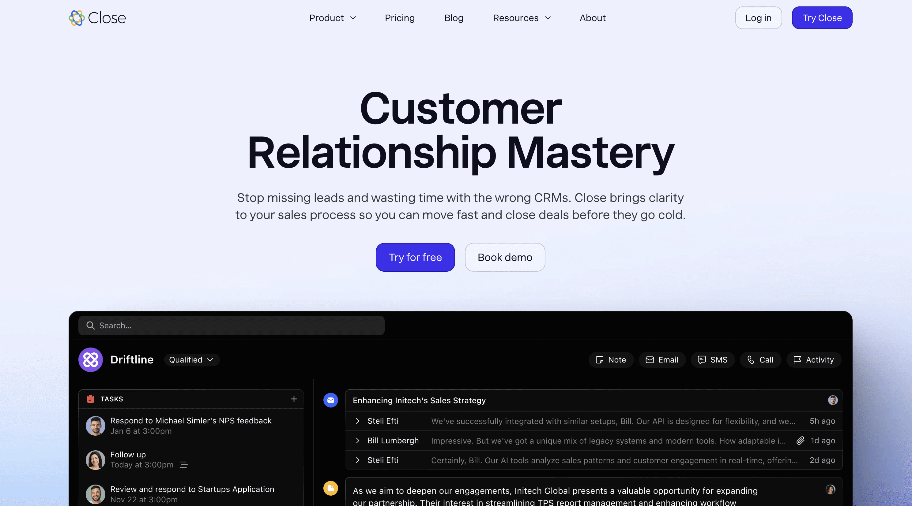 Clarify AI CRM Review close