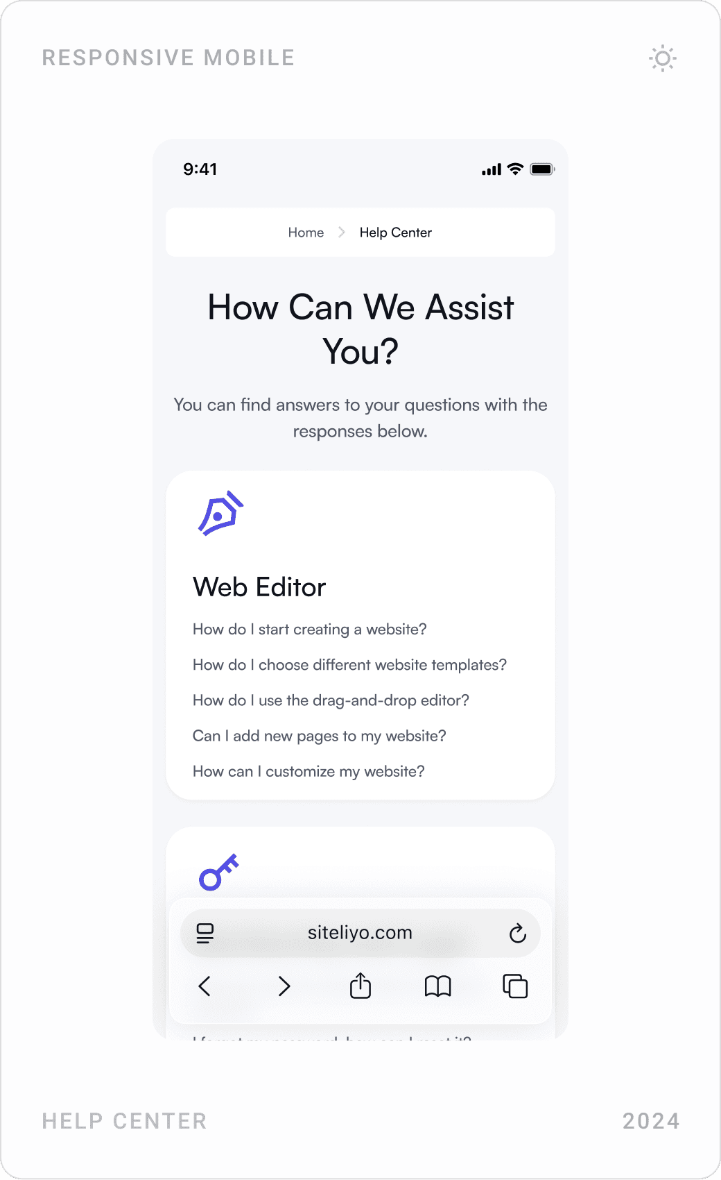 Modern SaaS Help Center Interface Design