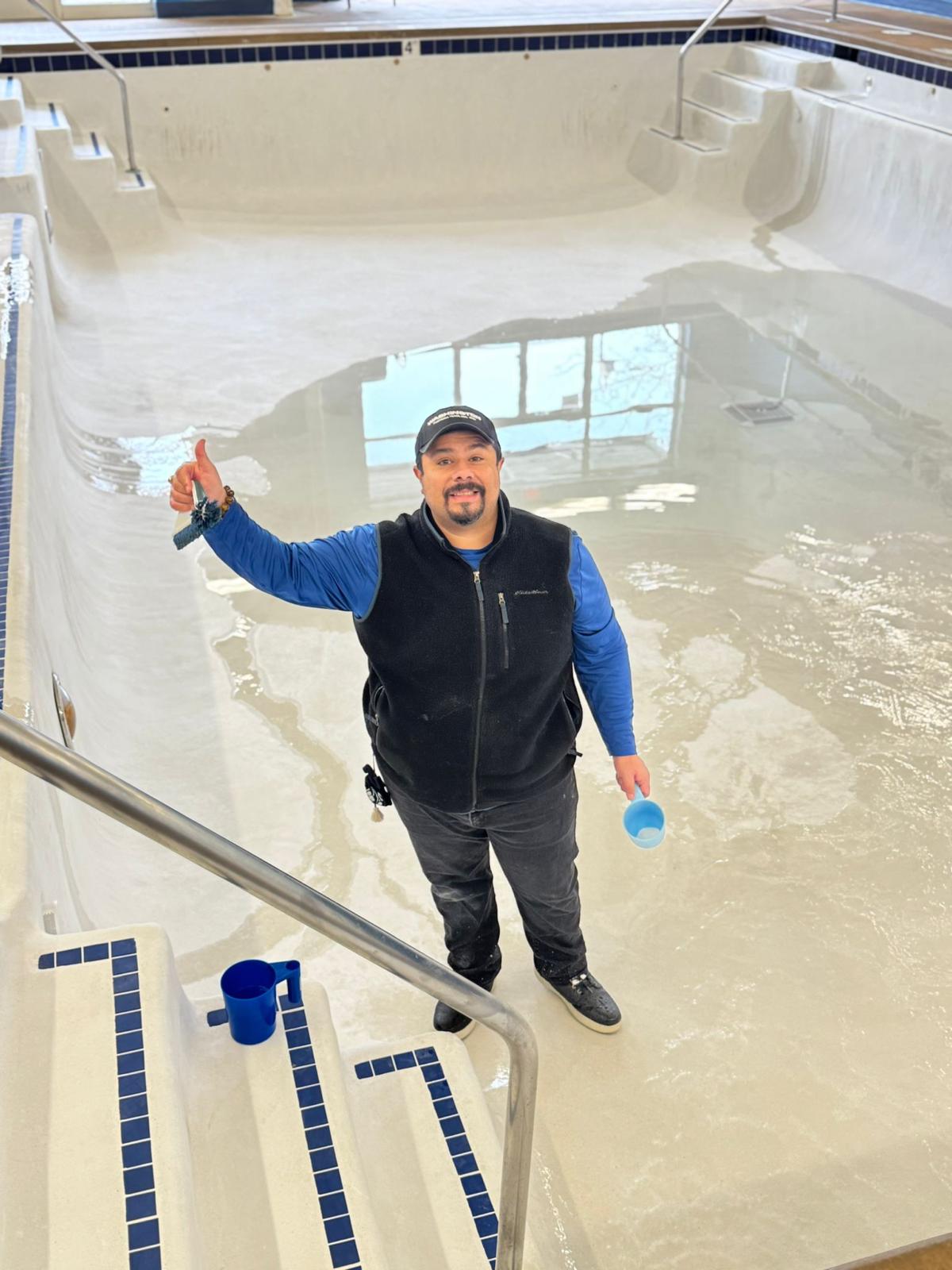 Picture of Ed testing for leak inspection
