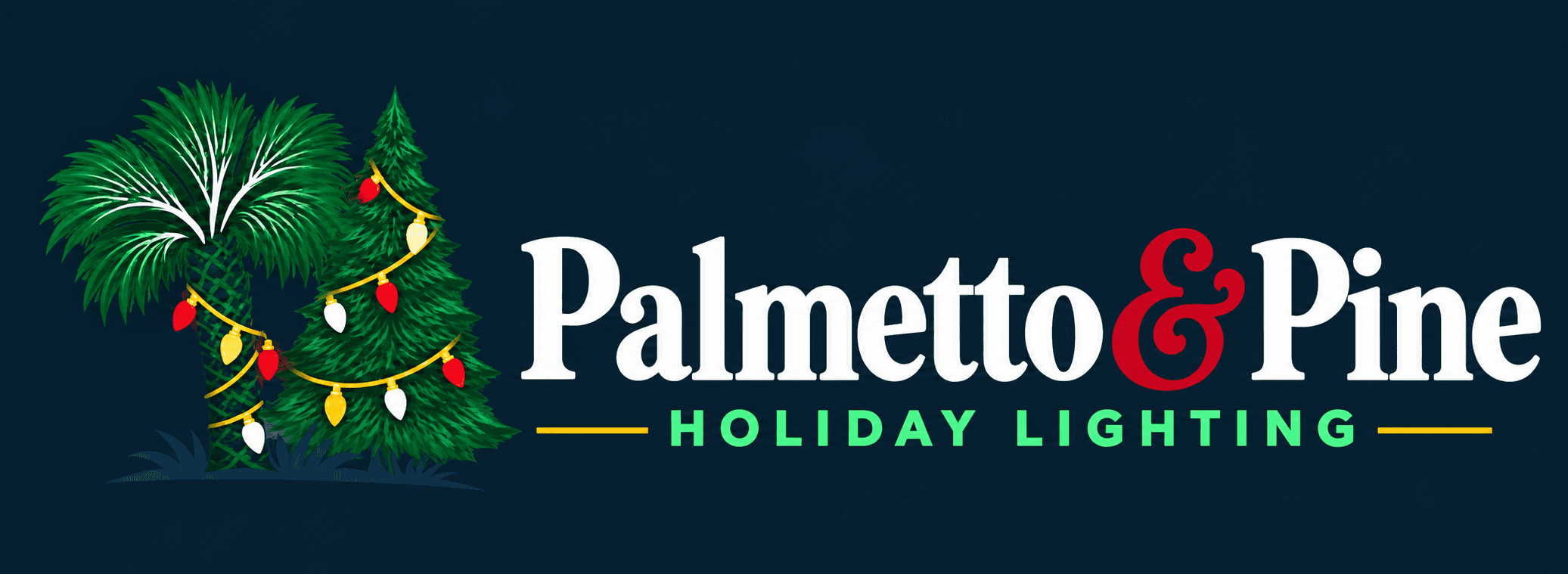 Palmetto & Pine Holiday Lighting logo