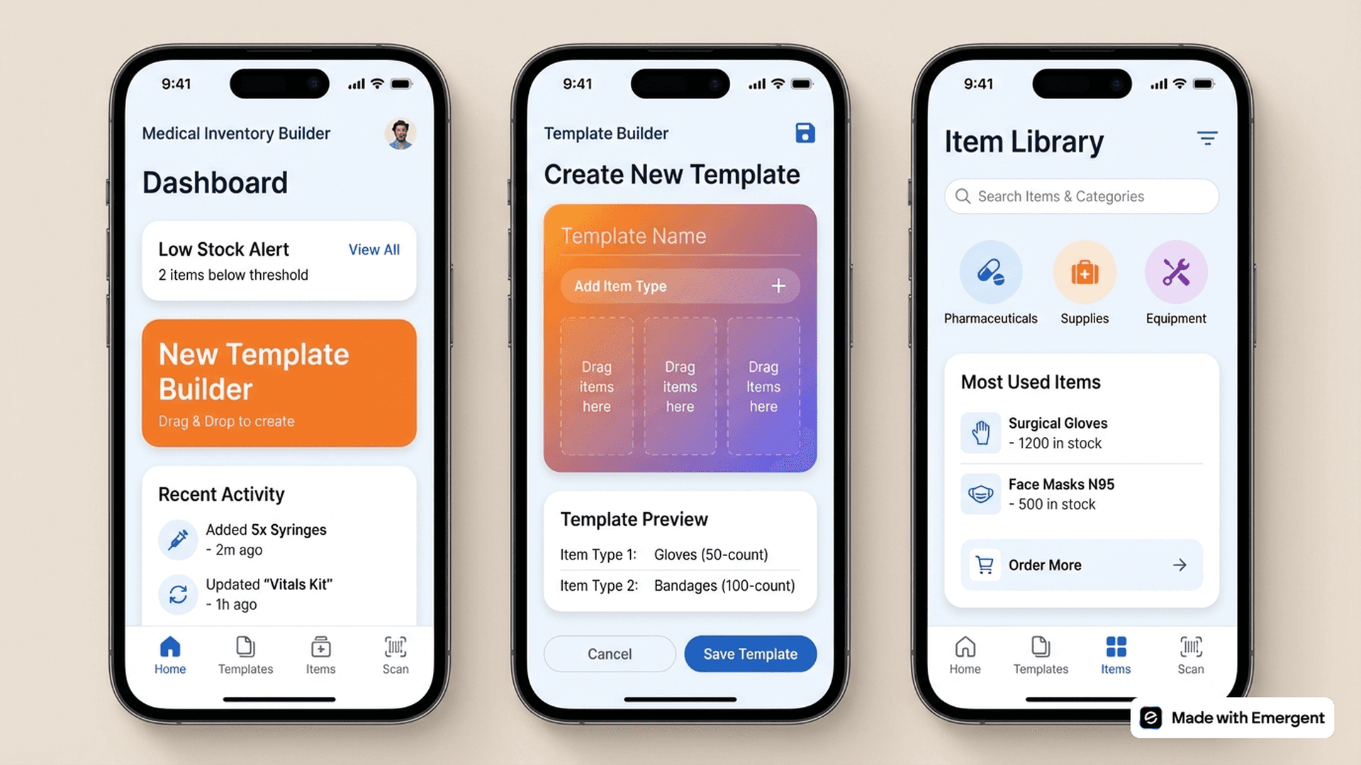 Medical Inventory App Made With Emergent
