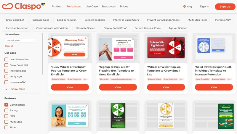 Claspo-Gamification-library