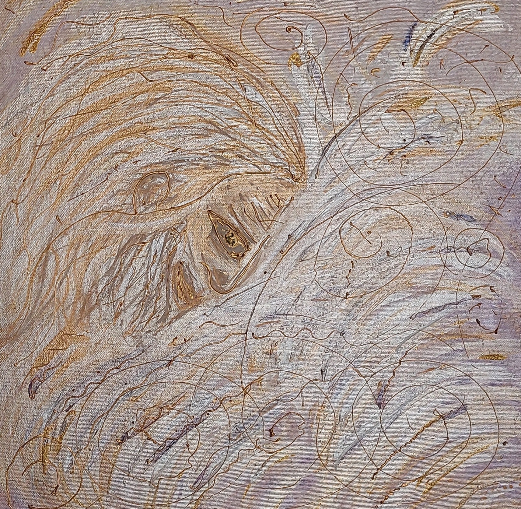 Peinture "Le cercle" par Meetini