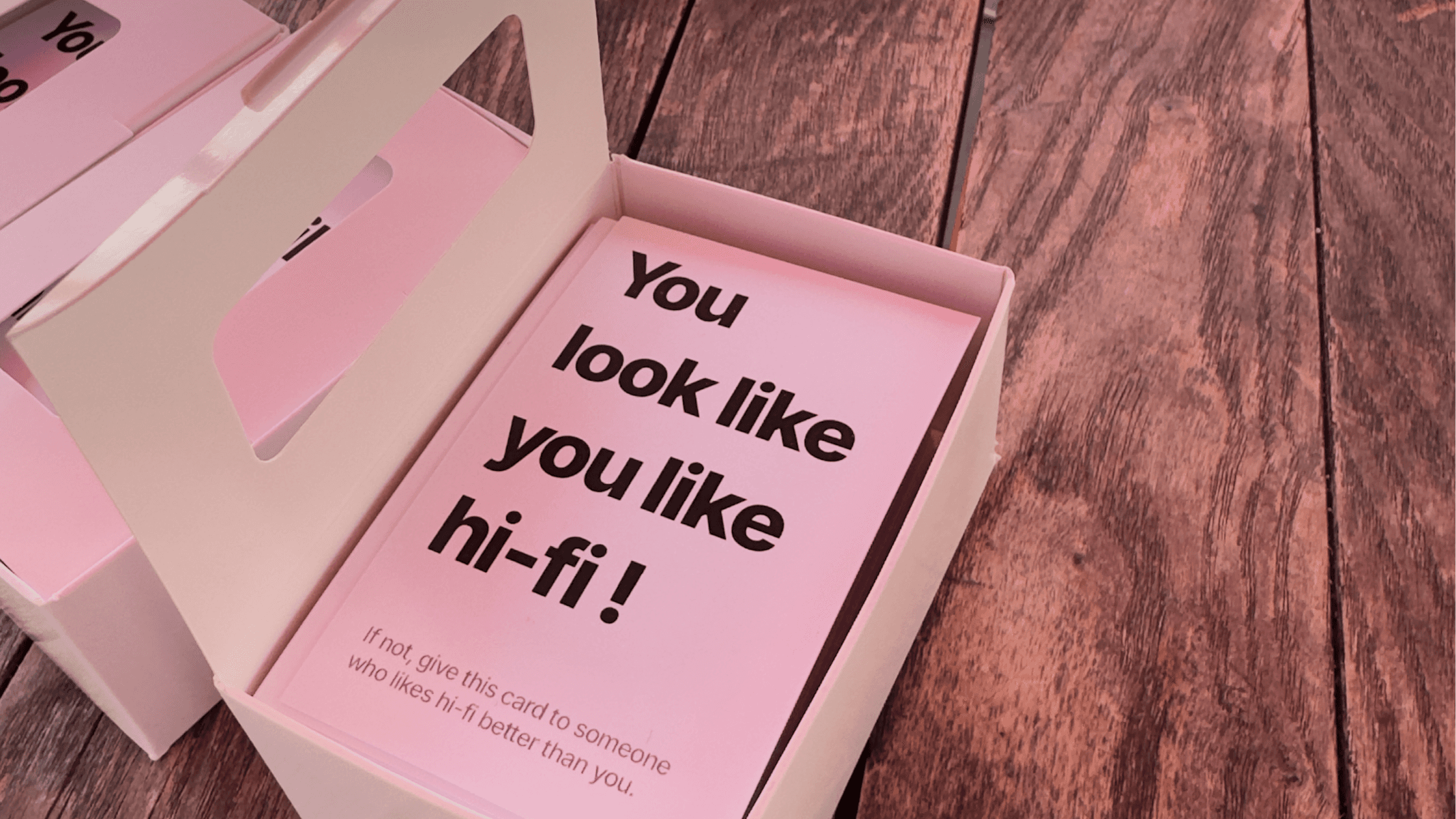 You look like you like hi-fi business cards