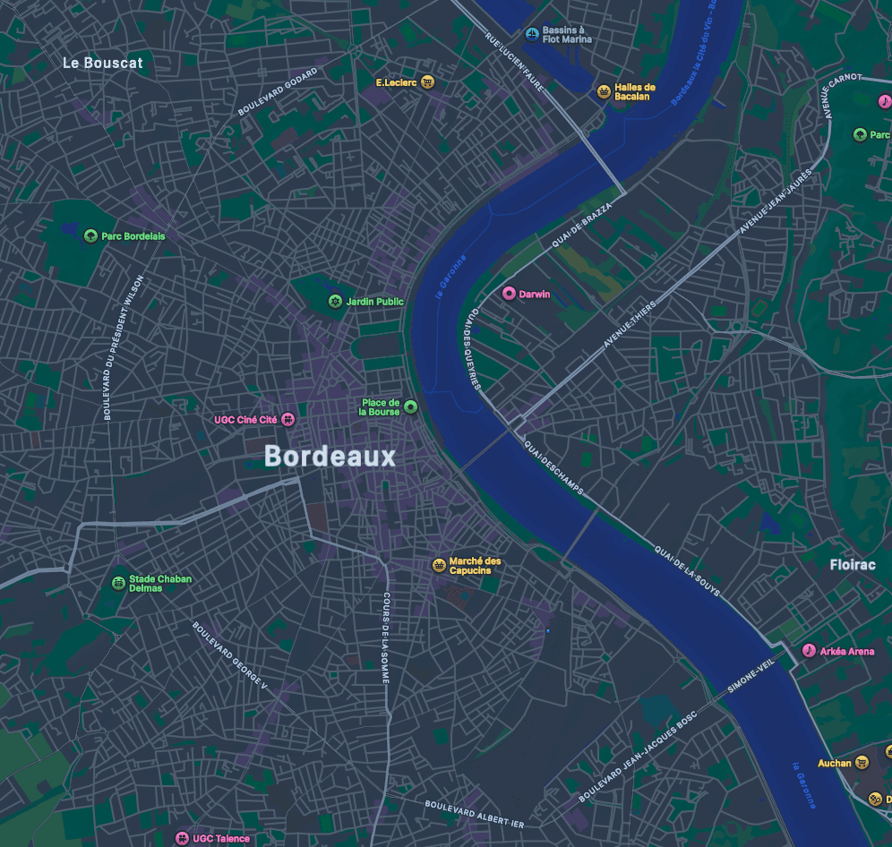 Bordeaux Map