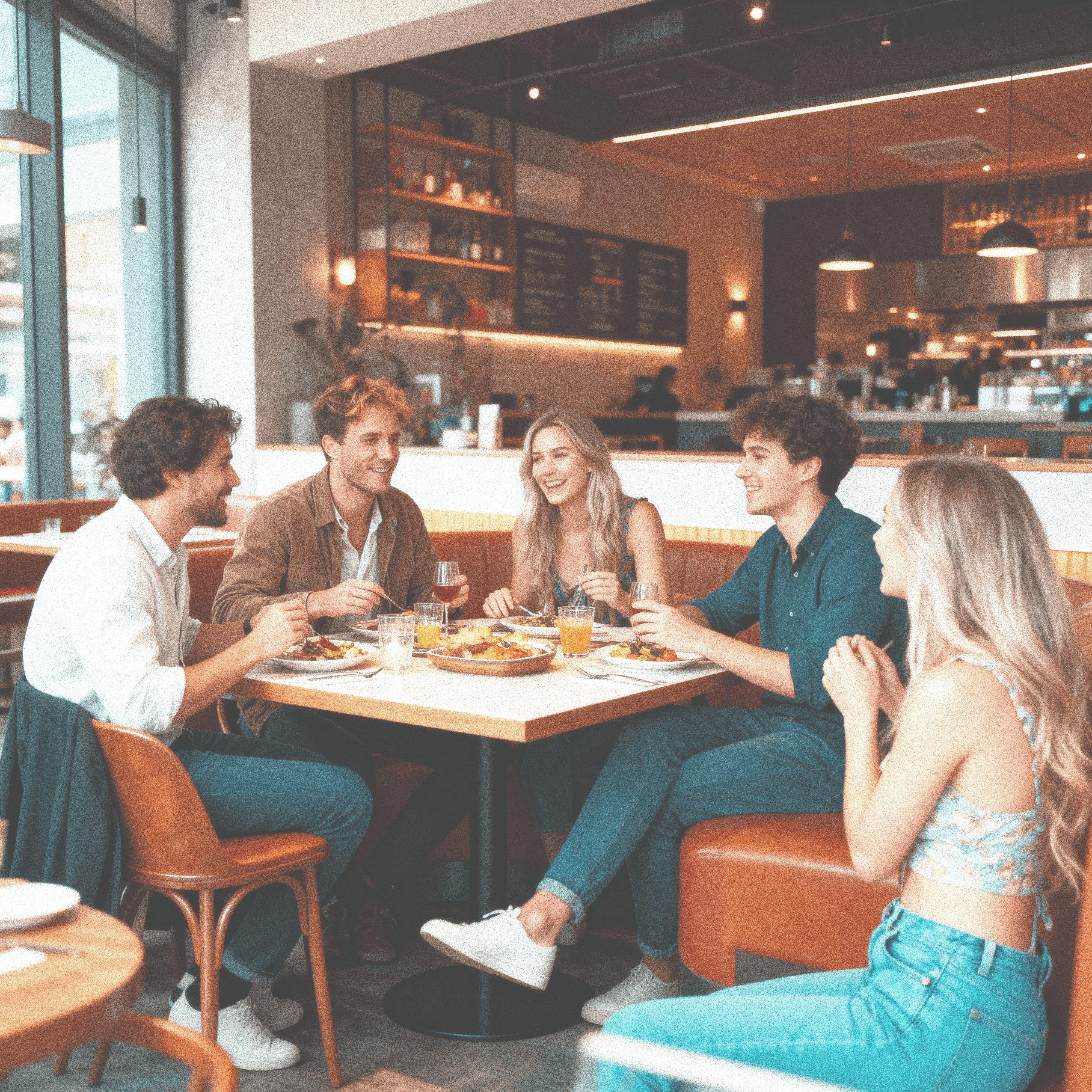 people sitting front of calm water at daytime