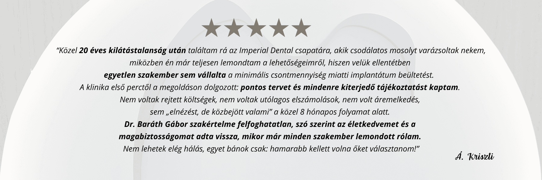 Páciens vélemény