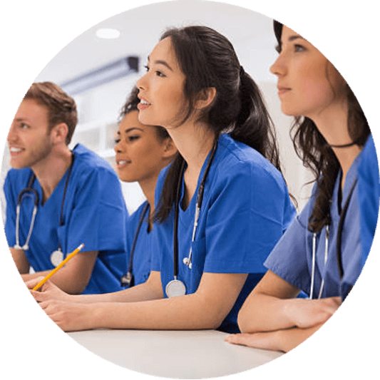 Girl smiling with coffee mug