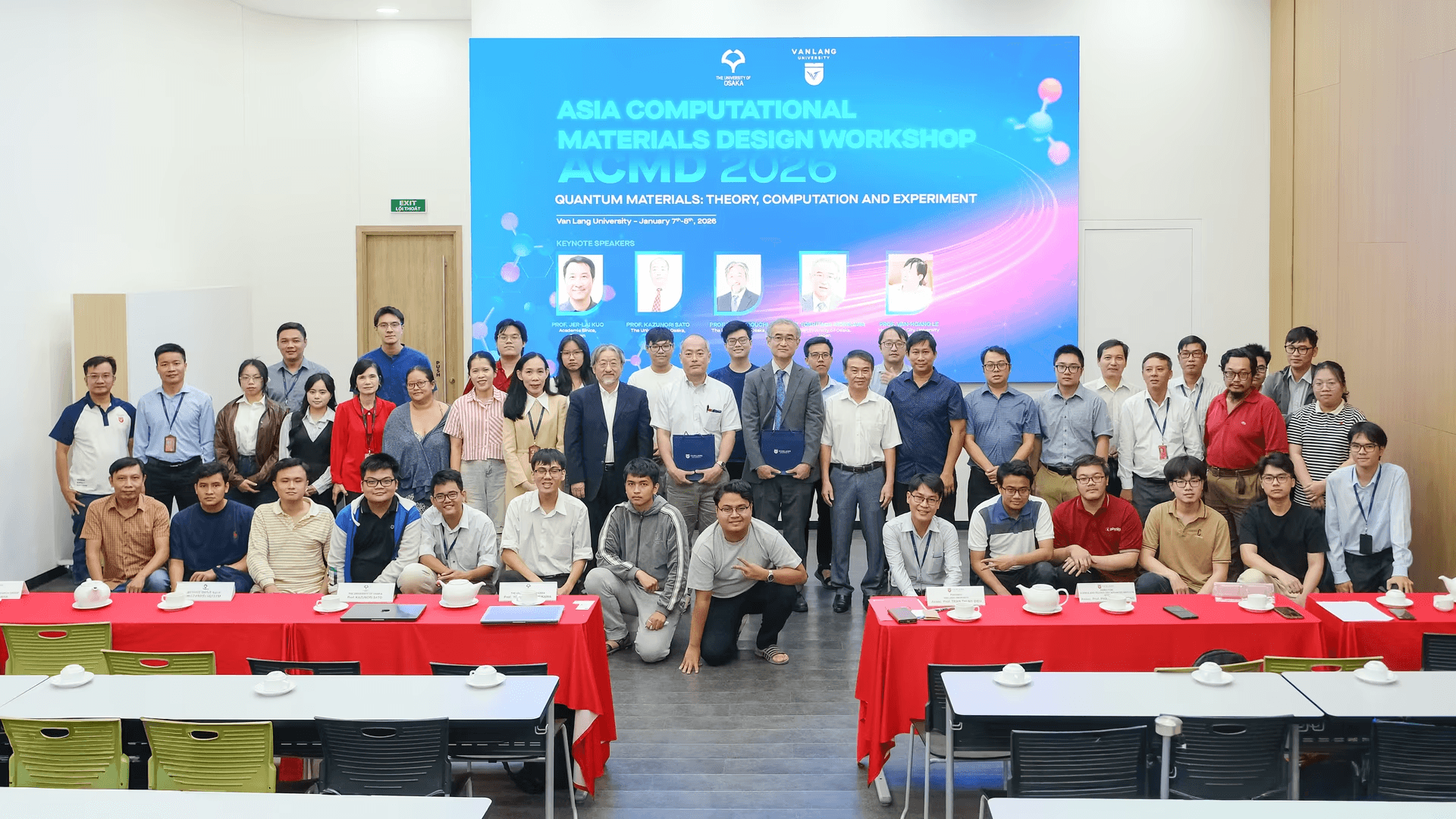 Trường Đại học Văn Lang đăng cai tổ chức Asia Computational Materials Design Workshop 2026 (ACMD 2026)