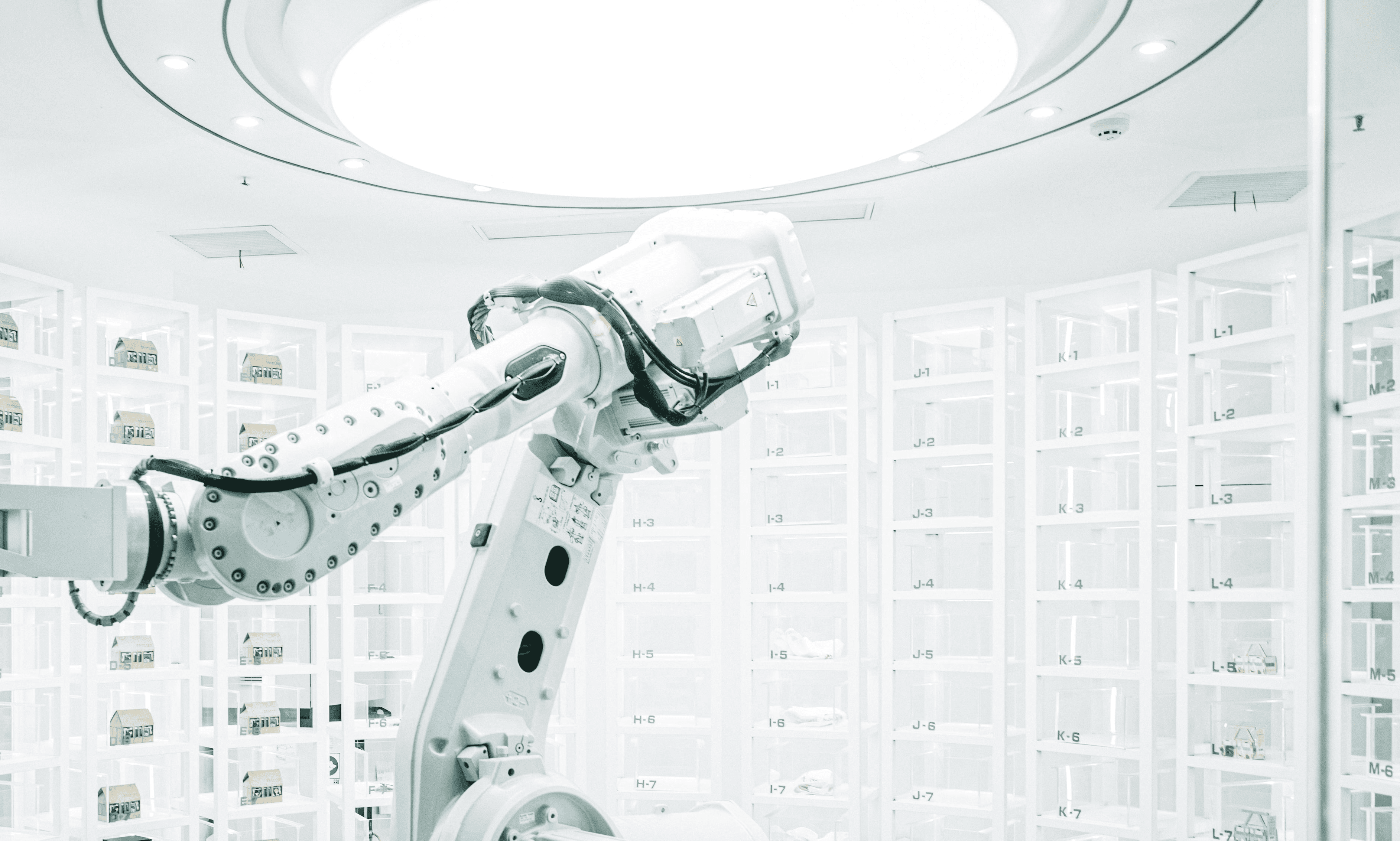 a room with many machines