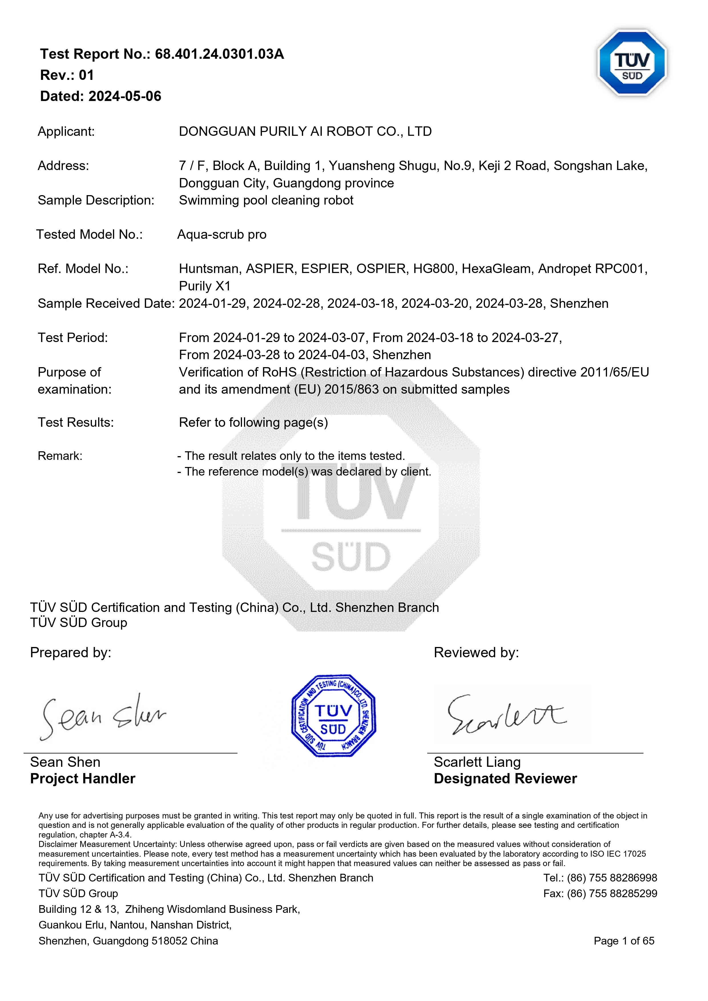 Report_68.401.24.0301.03A_RoHS