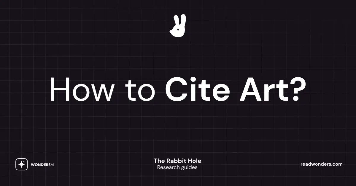 How to Cite Art?