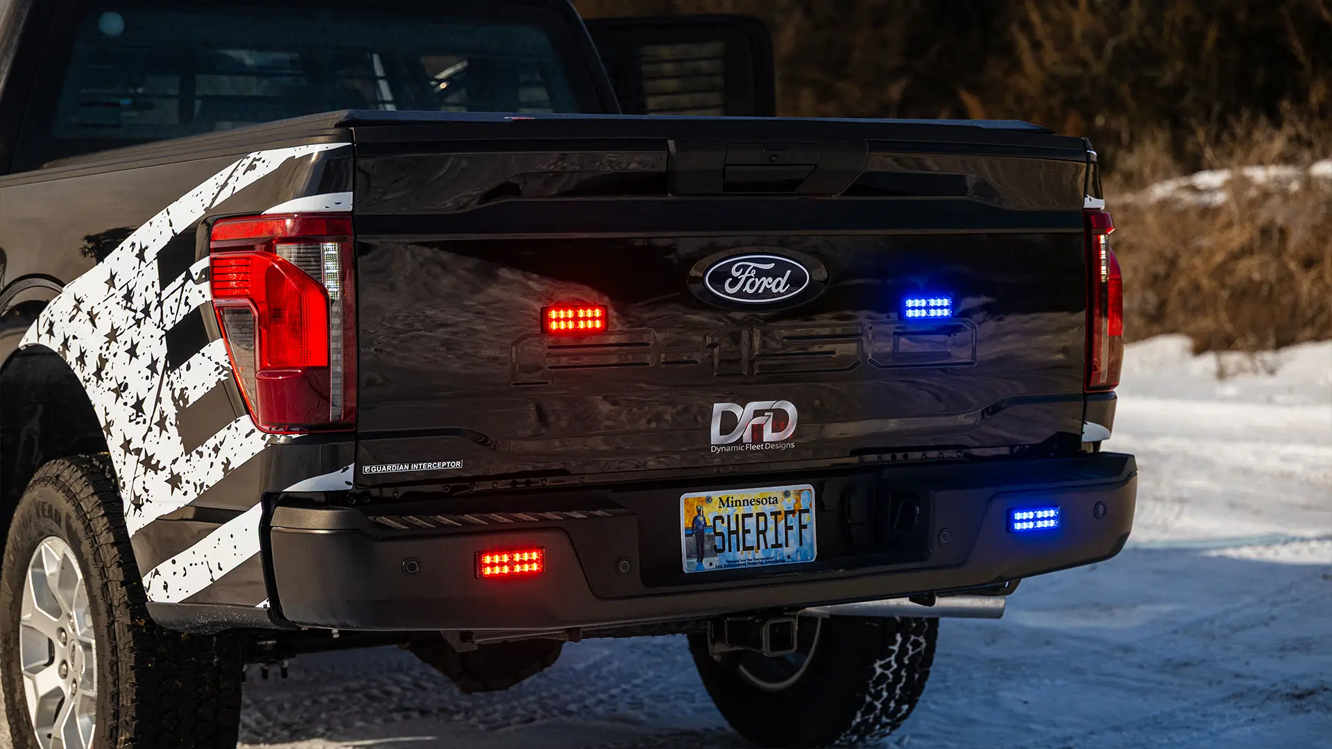Big Stone County, Minnesota Sheriff's Office patrol vehicle upfit by Guardian Fleet Safety