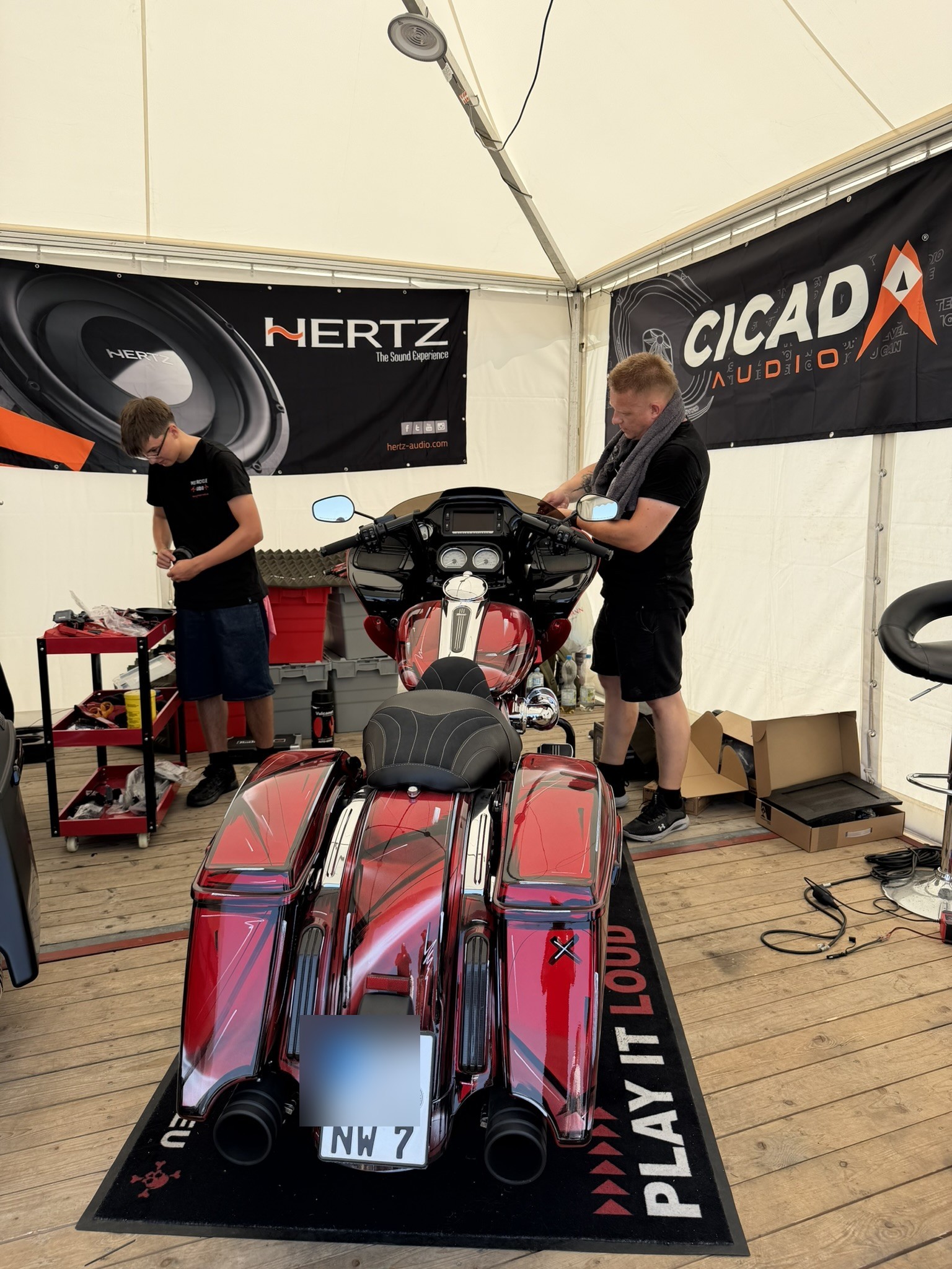 Impression der MotorCycle Audio Crew – Harley Days Hamburg 2026