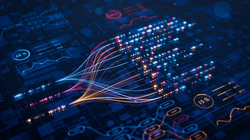 an abstract image of a sphere with dots and lines