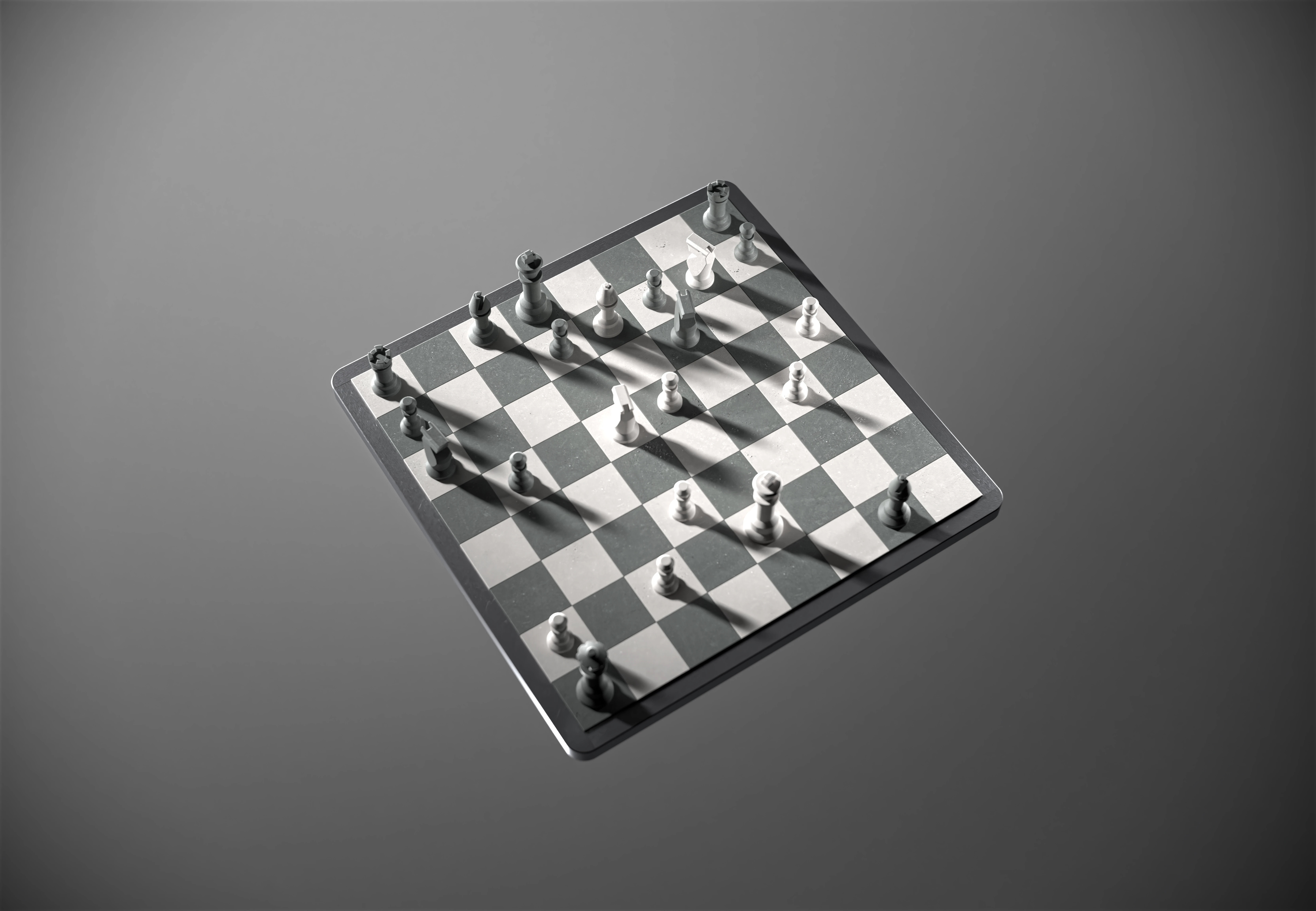 Board with Immortal Game