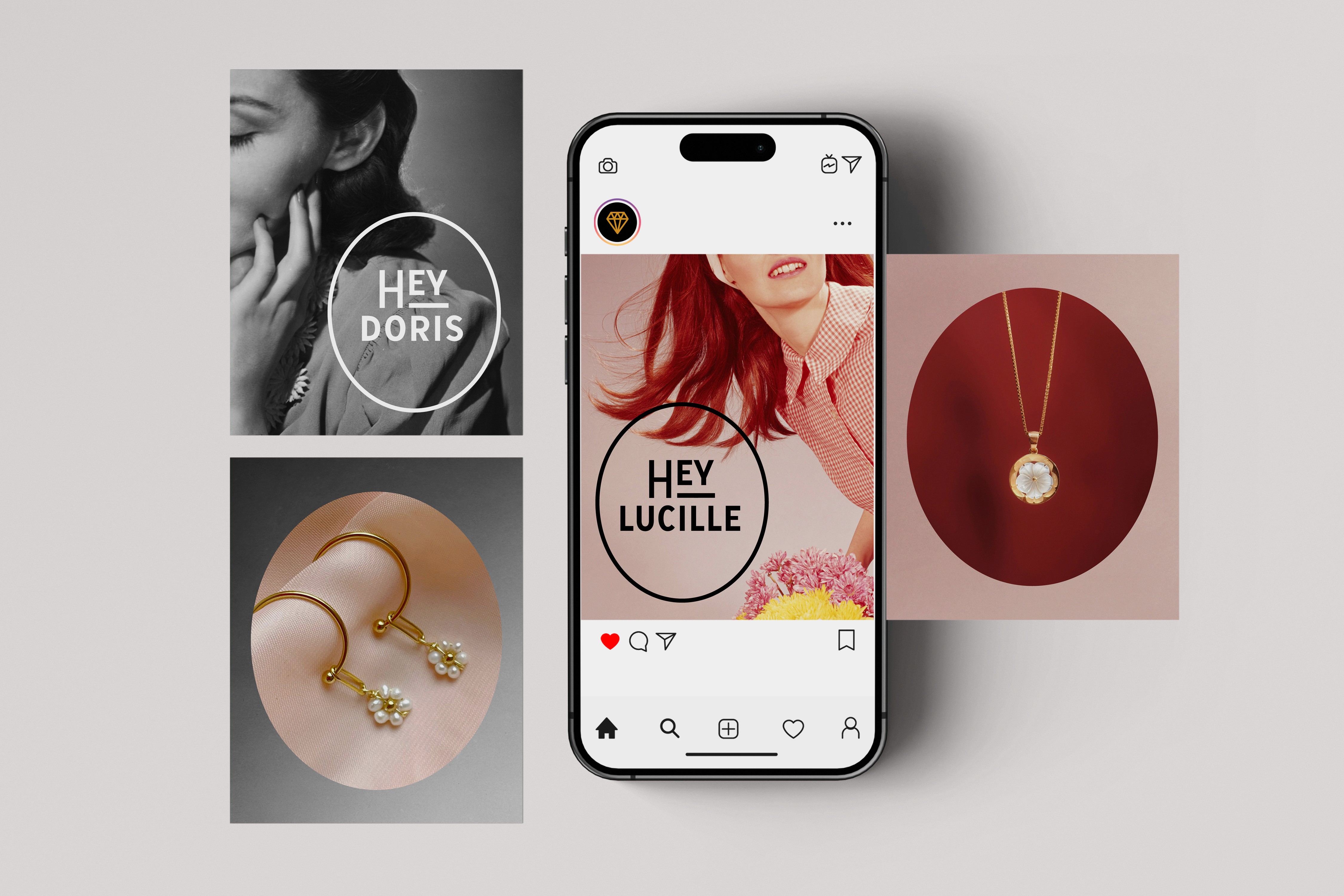 A mammoth against a red and blue background