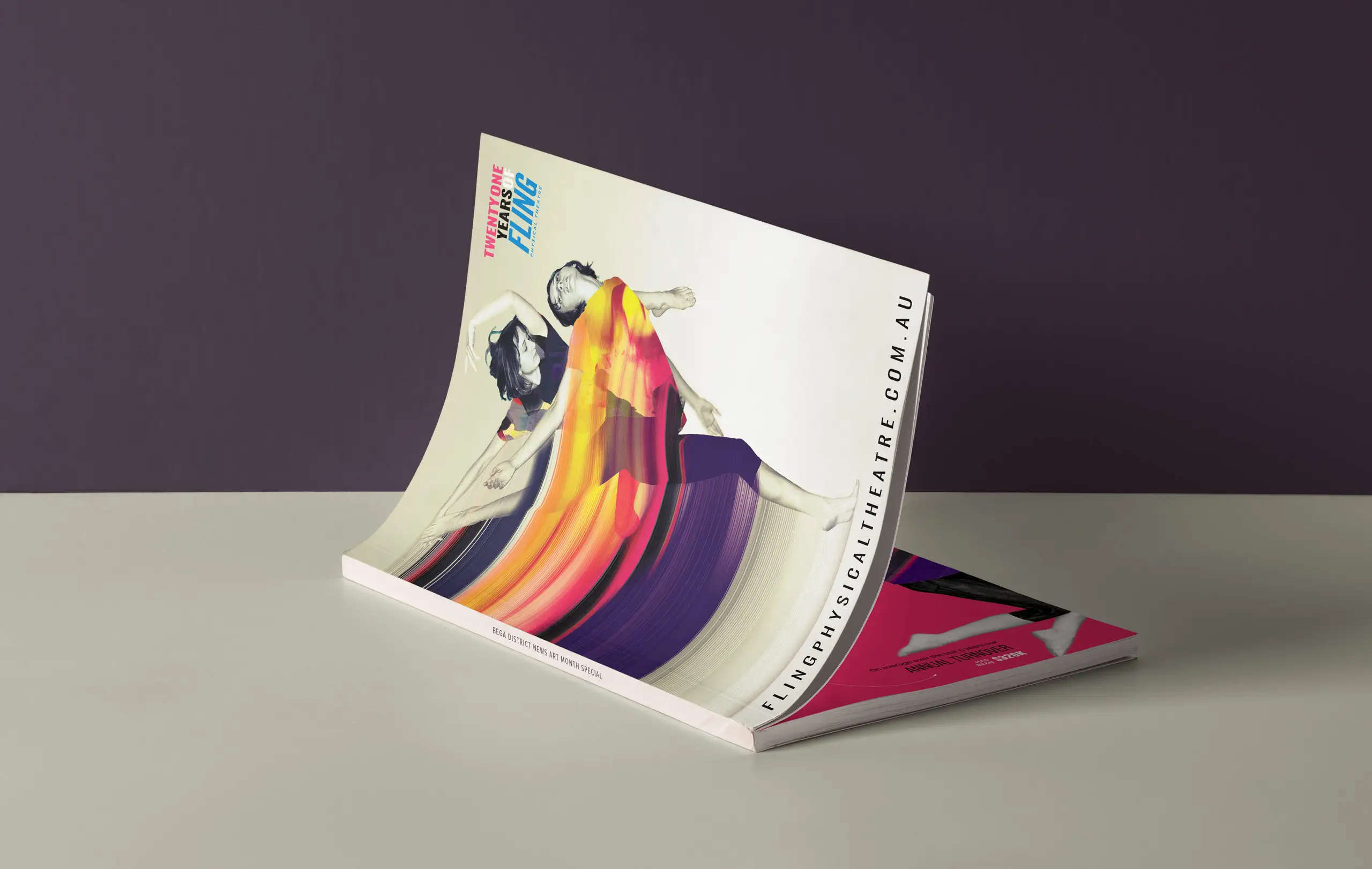 Four Winds program poster design with brand template and typography.