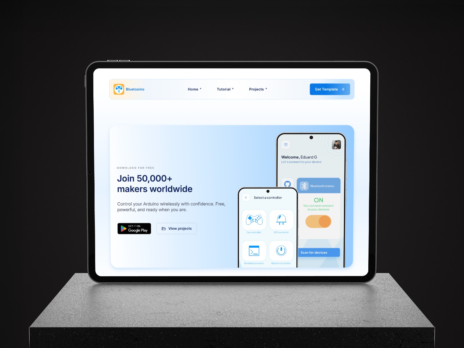 Bluetooino — 现代动效落地页设计案例
