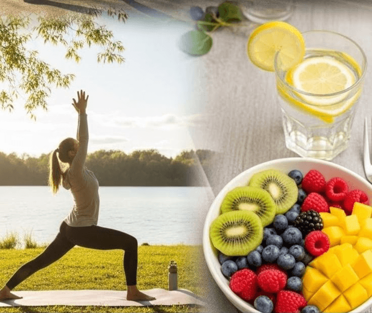 Athlete winning a race