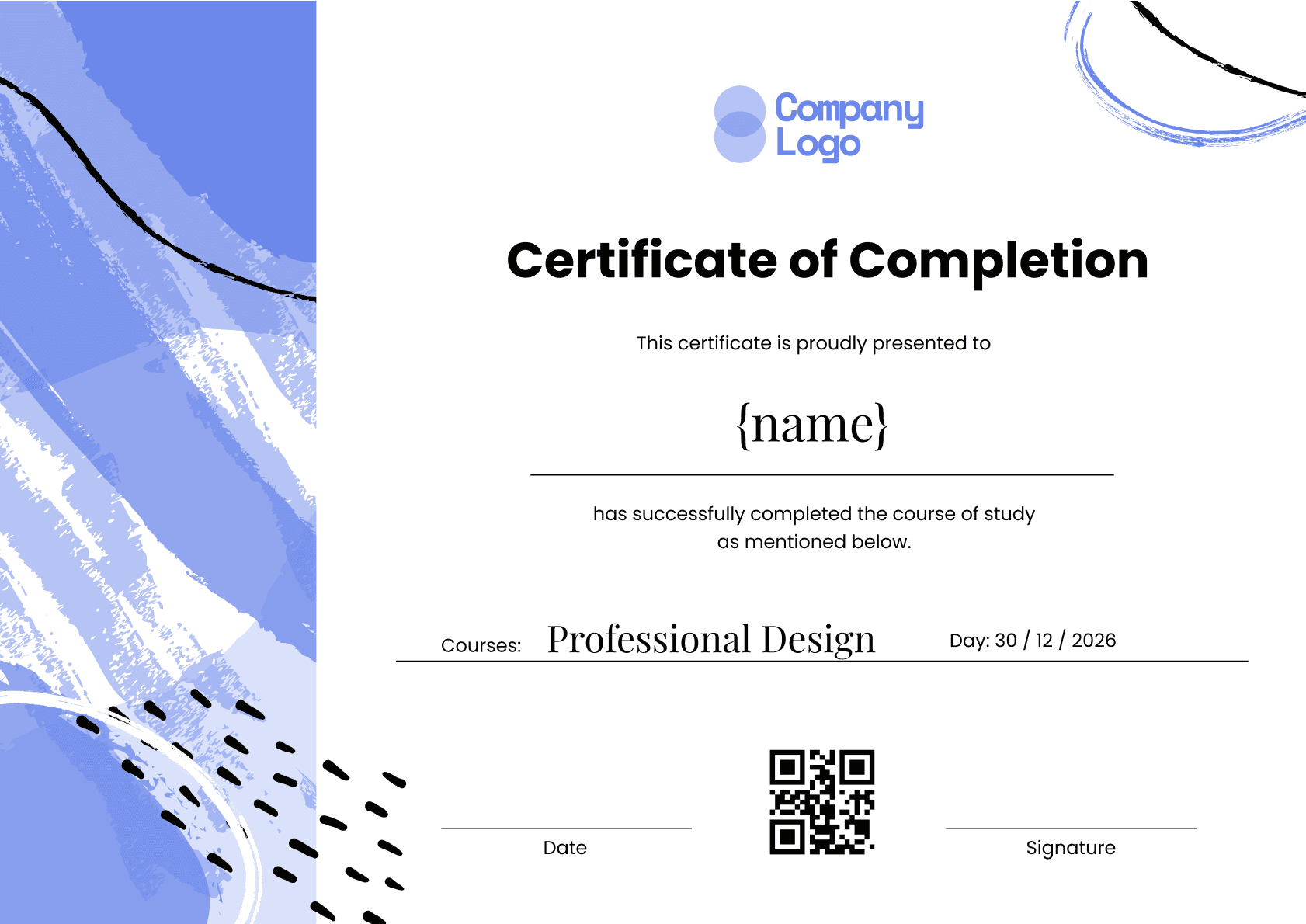 Wauld - Professional and attractive green recognition badge template