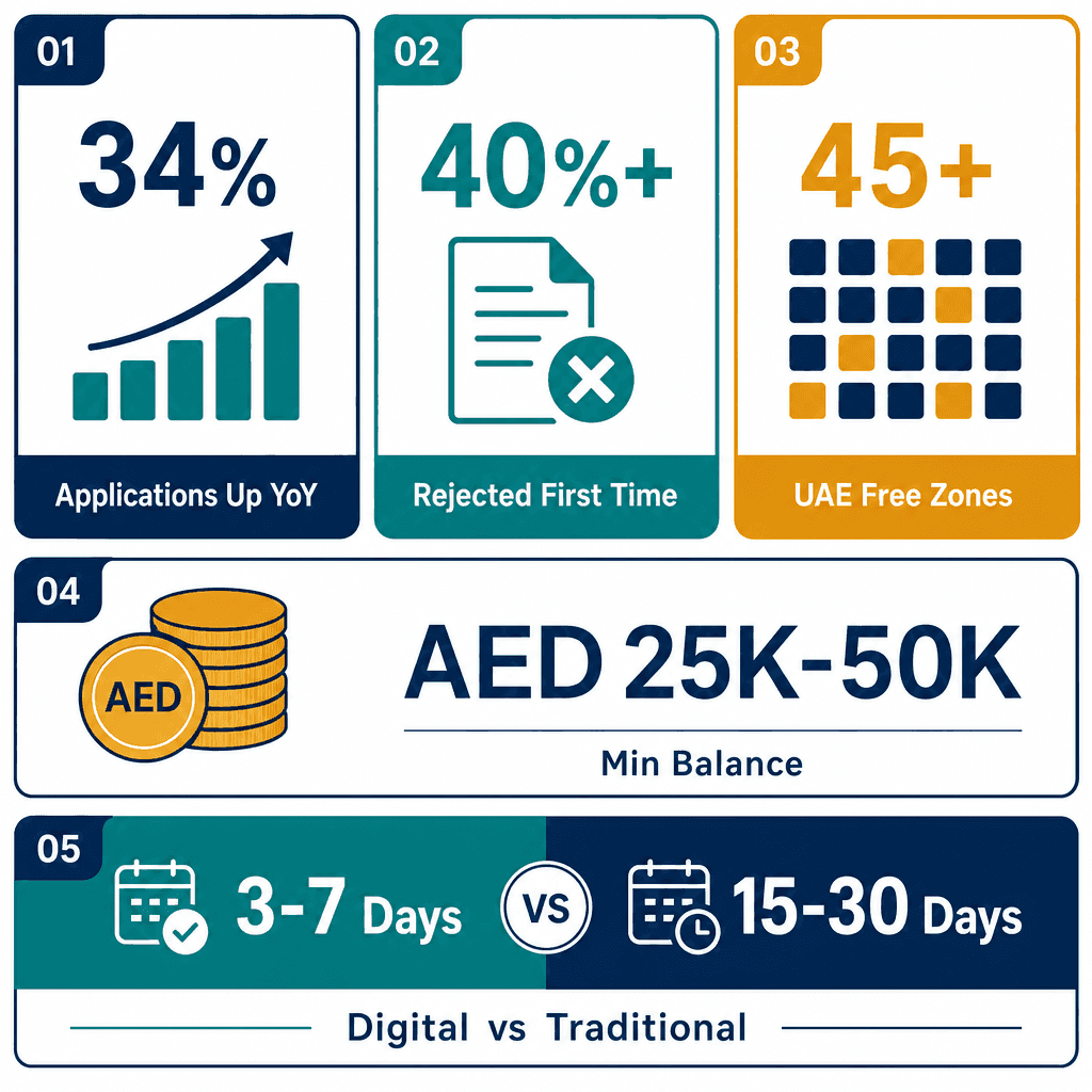 Infographic: Banking Requirements for Dubai Free Zone Companies - What You Need