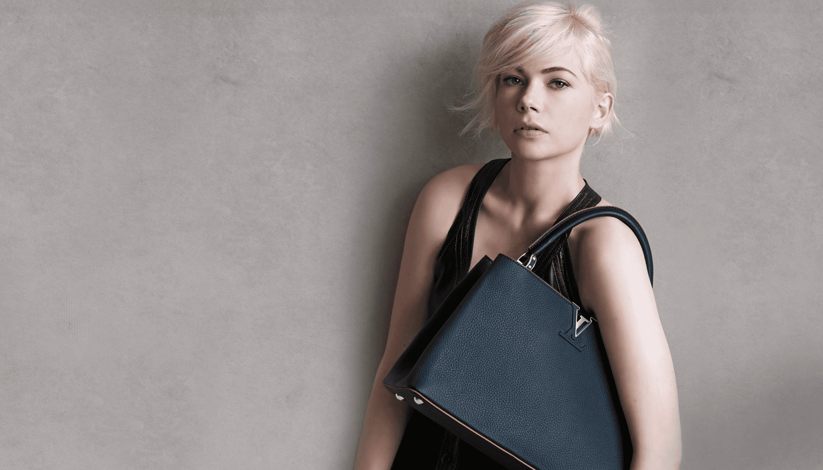 Cover image for the Louis Vuitton campaign featuring Michelle Williams
