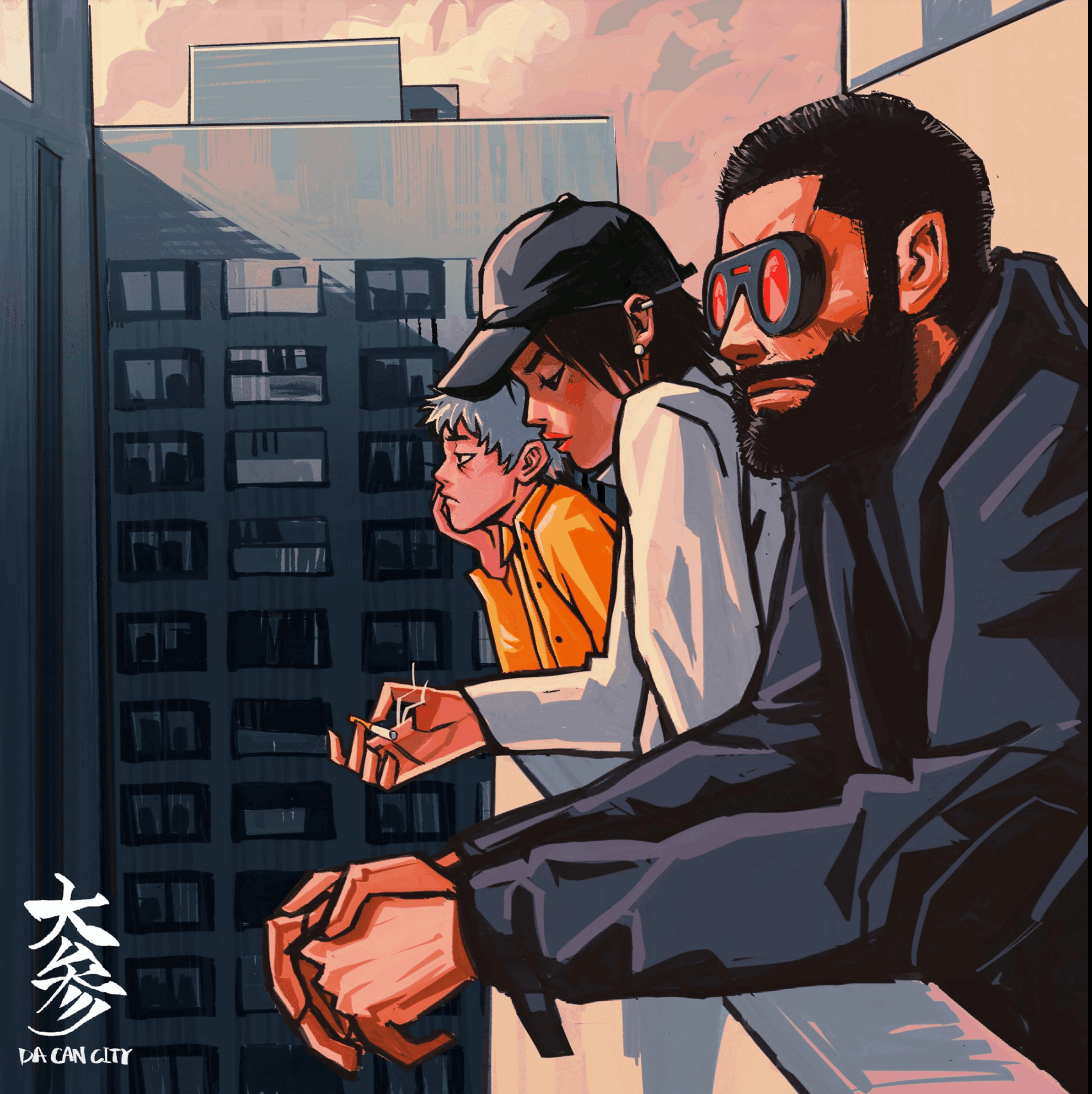 A fast black sports car races down the highway.