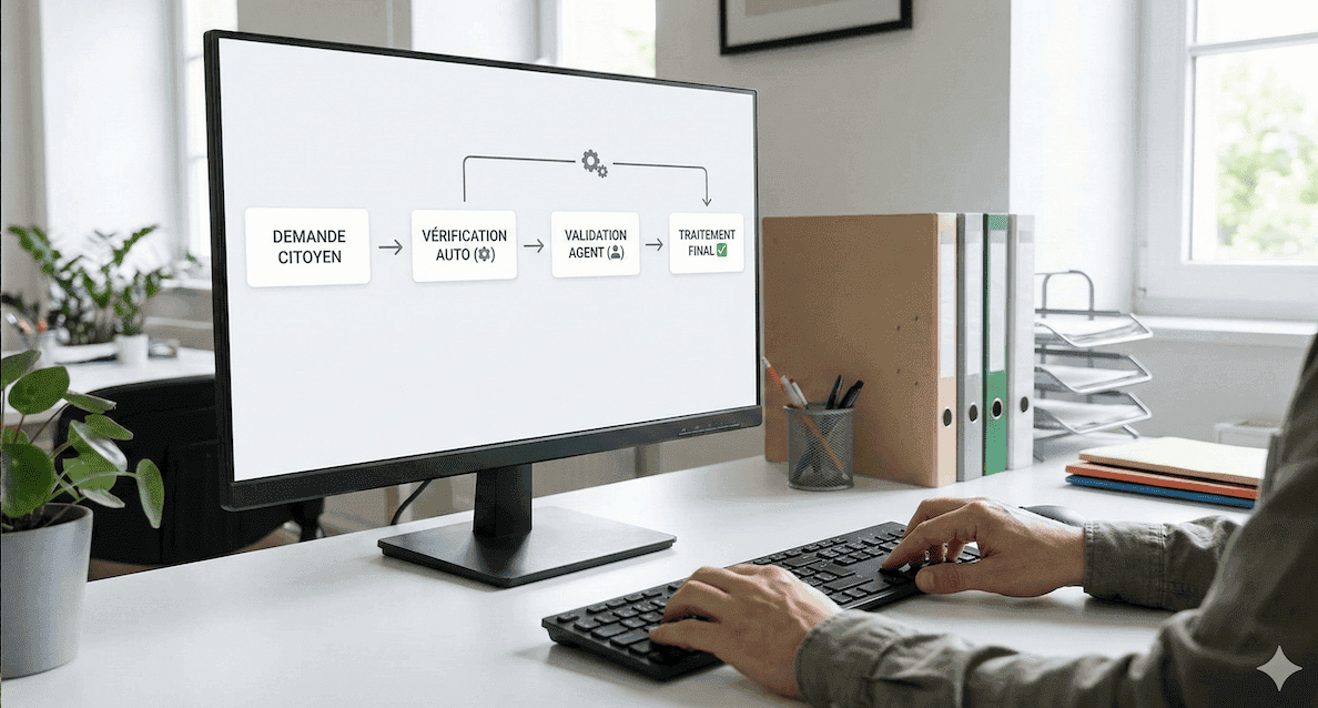 mairie avec des flux automatisés avec squadia