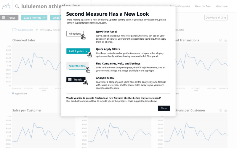 Screenshot new Features messaging
