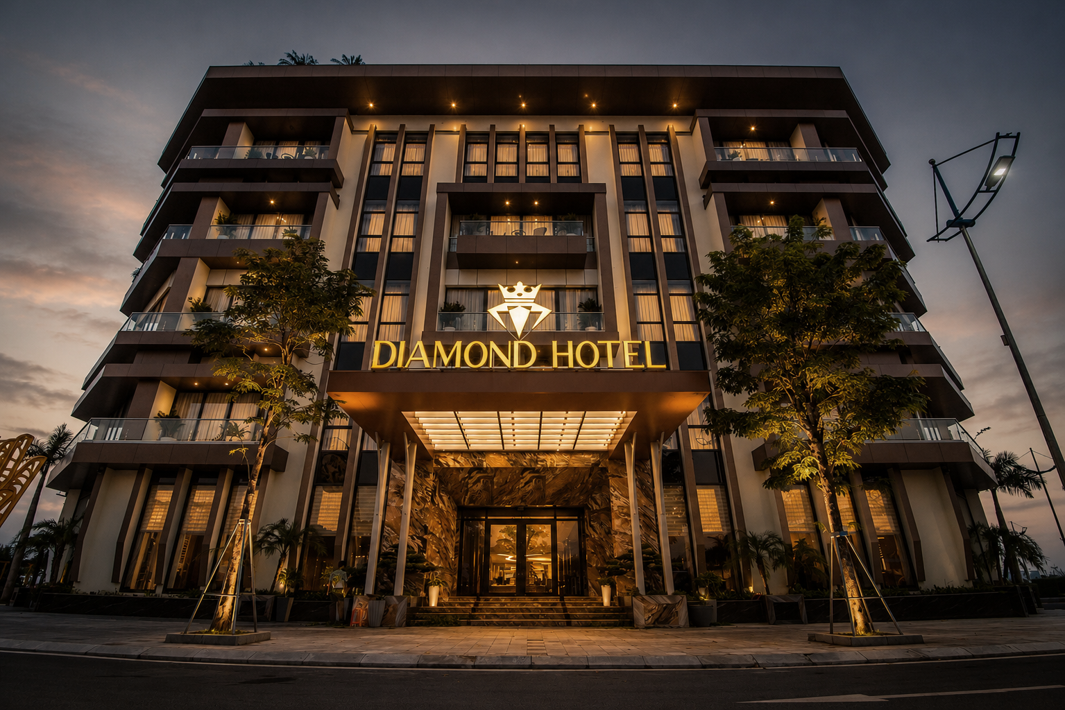 Khách sạn Diamond Hotel tại Vân Đồn với hệ thống âm thanh và karaoke cao cấp