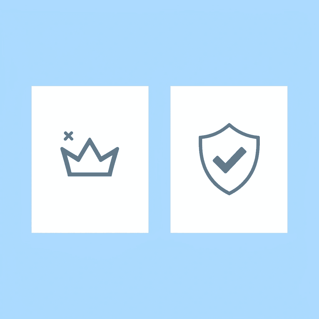  Before and after comparison: left side shows defensive mode with declining momentum, right side shows taking control with strategic clarity