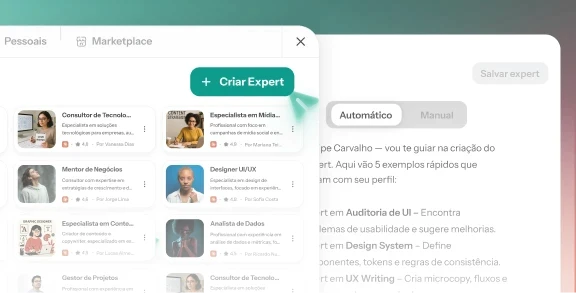 Crie seus próprios experts