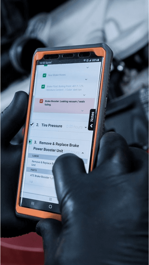 Shop-Ware TechApp technician workflow